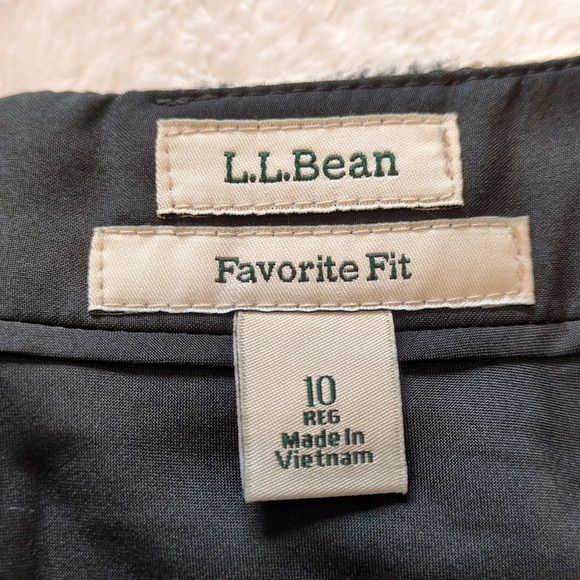 L.L. Bean favorite fit sz 10 wool blend skirt - Picture 6 of 10